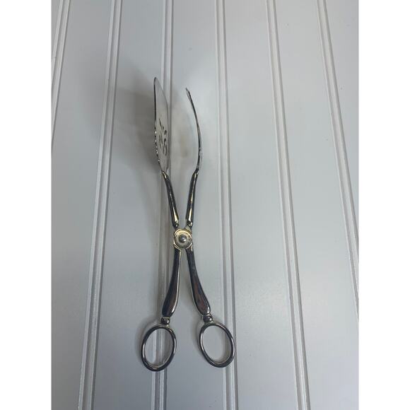 Tong Serving Ice Cheese Dessert Leonard SilverPlated 8.5" x 2" - Picture 3 of 5